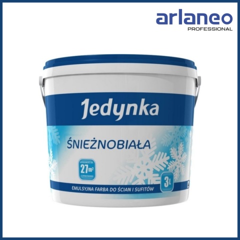 EMULSJA AKRYLOWA WEWNĘTRZNA JEDYNKA ŚNIEŻNOBIAŁA 3L JEDYNKA EMULSJA AKRYLOWA WEWNĘTRZNA JEDYNKA ŚNIEŻNOBIAŁA 3L JEDYNKA