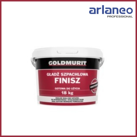 GOLDMURIT GIPS SZPACHLOWY FINISH 18KG – GOTOWA MASA SZPACHLOWA ŚNIEŻNOBIAŁA GOLDMURIT GIPS SZPACHLOWY FINISH 18KG – GOTOWA MASA SZPACHLOWA ŚNIEŻNOBIAŁA