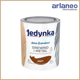 JEDYNKA DECO&PROTECT DREWNO I METAL MAT BRĄZ 0,7L