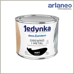 JEDYNKA DECO&PROTECT DREWNO I METAL MAT CZARNY 0,2L