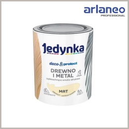 JEDYNKA DECO&PROTECT DREWNO I METAL MAT KREMOWY 0,7L