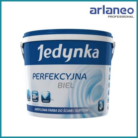 JEDYNKA FARBA AKRYLOWA PERFEKCYJNA BIEL 3L JEDYNKA JEDYNKA FARBA AKRYLOWA PERFEKCYJNA BIEL 3L JEDYNKA