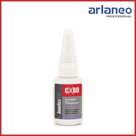 KLEJ CYJANOAKRYLOWY CX-80 20G BONDICX BŁYSKAWICZNY KLEJ CYJANOAKRYLOWY CX-80 20G BONDICX BŁYSKAWICZNY