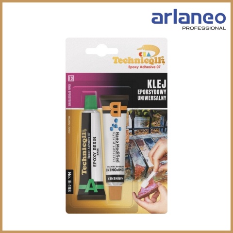 Klej Epoksydowy Uniwersalny 2x20ml TECHNICQLL – Dwuskładnikowy, Trwały, Beżowy Klej Epoksydowy Uniwersalny 2x20ml TECHNICQLL – Dwuskładnikowy, Trwały, Beżowy