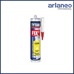 Klej montażowy FIX2 CLEAR 290ml Bezbarwny Tytan – Trwały Uszczelniacz MS Polimer