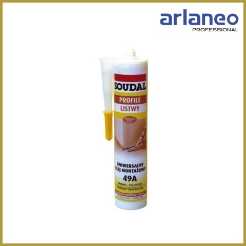 KLEJ MONTAŻOWY UNIWERSALNY 49A 280ML SOUDAL – MOCNY I WODOODPORNY KLEJ MONTAŻOWY UNIWERSALNY 49A 280ML SOUDAL – MOCNY I WODOODPORNY