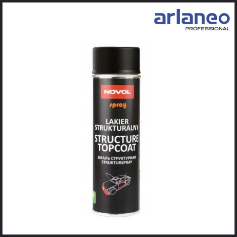 Lakier strukturalny NOVOL 500 ml czarny szybkoschnący dysza FAN Lakier strukturalny NOVOL 500 ml czarny szybkoschnący dysza FAN