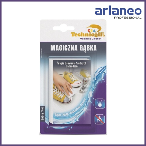MAGICZNA GĄBKA 10x6x2 CM TECHNICQLL DO CZYSZCZENIA