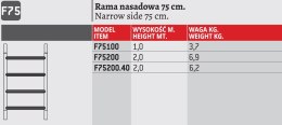RAMA RUSZTOWANIA 75*100CM FARAONE