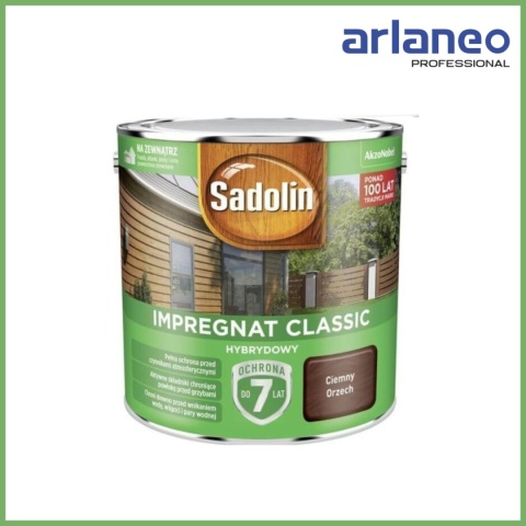 SADOLIN IMPREGNAT CLASSIC 2,5L ORZECH CIEMNY | 7 LAT OCHRONY HYBRYDOWY SADOLIN IMPREGNAT CLASSIC 2,5L ORZECH CIEMNY | 7 LAT OCHRONY HYBRYDOWY