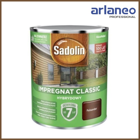 SADOLIN IMPREGNAT CLASSIC HYBRYDOWY 7 LAT PALISANDER 2.5L SADOLIN IMPREGNAT CLASSIC HYBRYDOWY 7 LAT PALISANDER 2.5L