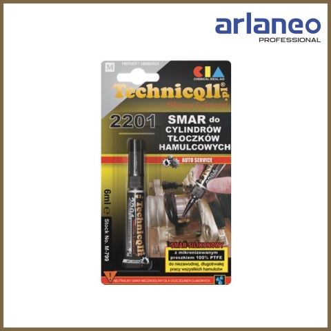 Smar do tłoczków hamulcowych 6ml TECHNICQLL | Silikonowy z PTFE | -40°C do +200°C
