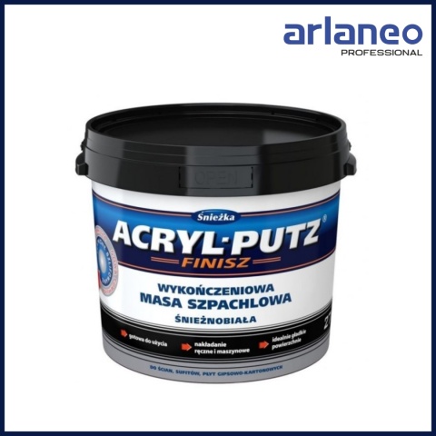 ŚNIEŻKA SZPACHLA ACRYL PUTZ FINISH 1.5KG – GOTOWA GŁADŹ DO ŚCIAN I SUFITÓW ŚNIEŻKA SZPACHLA ACRYL PUTZ FINISH 1.5KG – GOTOWA GŁADŹ DO ŚCIAN I SUFITÓW