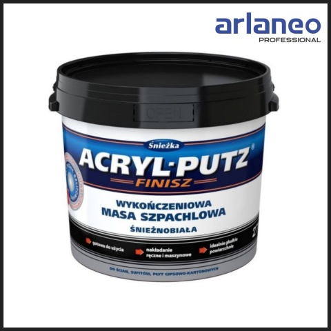 ŚNIEŻKA SZPACHLA ACRYL PUTZ FINISH 8KG – GOTOWA GŁADŹ DO WNĘTRZ ŚNIEŻKA SZPACHLA ACRYL PUTZ FINISH 8KG – GOTOWA GŁADŹ DO WNĘTRZ