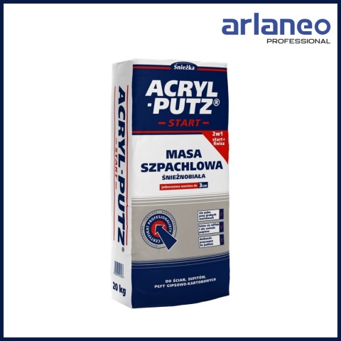 ŚNIEŻKA SZPACHLA ACRYL PUTZ START 2,5KG – SYPOKA MASA DO SPOIN I WYRÓWNAŃ ŚNIEŻKA SZPACHLA ACRYL PUTZ START 2,5KG – SYPOKA MASA DO SPOIN I WYRÓWNAŃ