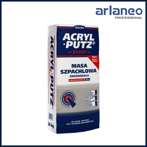 ŚNIEŻKA SZPACHLA ACRYL PUTZ START 5KG – SYPOKA MASA DO SPOIN I WYRÓWNAŃ ŚNIEŻKA SZPACHLA ACRYL PUTZ START 5KG – SYPOKA MASA DO SPOIN I WYRÓWNAŃ
