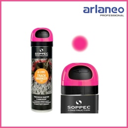 SOPPEC SPRAY GEODEZYJNY TRACK MARKER RÓŻOWY 500ML - FARBA DO ZNAKOWANIA