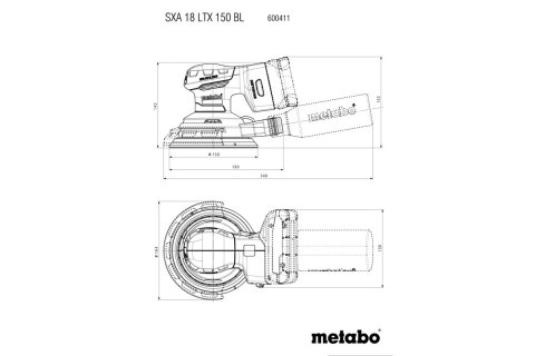 SZLIFIERKA AKUMULATOROWA MIMOŚRODOWA SXA 18 LTX 150 BL 0*AH METABO SZLIFIERKA AKUMULATOROWA MIMOŚRODOWA SXA 18 LTX 150 BL 0*AH METABO
