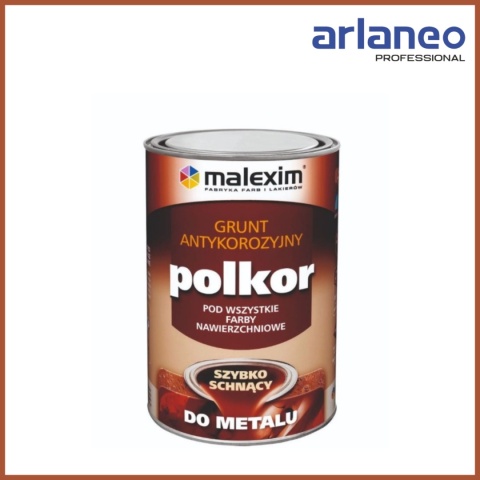 Szybkoschnący antykorozyjny grunt POLKOR czarny 5L Malexim – grunt alkidowy do metalu i drewna Szybkoschnący antykorozyjny grunt POLKOR czarny 5L Malexim – grunt alkidowy do metalu i drewna