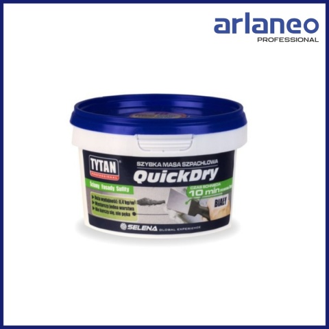 TYTAN QUICKDRY 250ML – SZYBKA MASA SZPACHLOWA AKRYLOWA BIAŁA