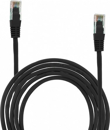 KABEL UTP 5E 1.5M CZARNY PATCHCORD UN