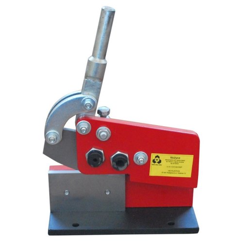 NOŻYCE STACJONARNE DO BLACHY 4MM 130MM I DO DRUTU MAX FI10MM HEFAJSTOS