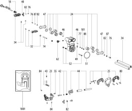 POKRYWA ELEMENTÓW PROWADZENIA KGS 254 M METABO
