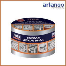 TAŚMA USZCZELNIAJĄCA DEKARSKA 15CM*10MB SREBRNA/ALUMINIOWA TYTAN
