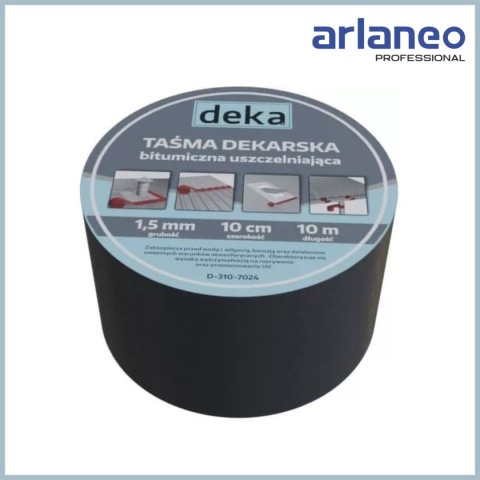 TAŚMA USZCZELNIAJĄCA DEKARSKA ALUBUTYL 10CM*10MB ANTRACYT DEKA TAŚMA USZCZELNIAJĄCA DEKARSKA ALUBUTYL 10CM*10MB ANTRACYT DEKA