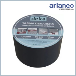 TAŚMA USZCZELNIAJĄCA DEKARSKA ALUBUTYL 10CM*10MB CZARNY DEKA