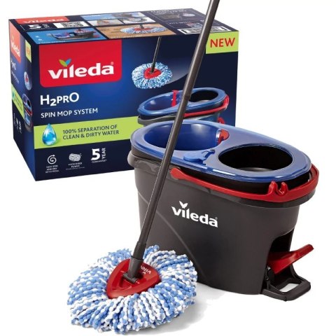 VILEDA MOP H2PRO BOX, MOP+WIADRO+WYCISKACZ VILEDA VILEDA MOP H2PRO BOX, MOP+WIADRO+WYCISKACZ VILEDA