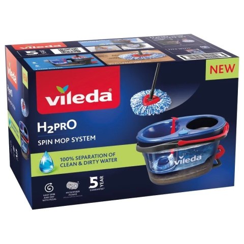 VILEDA MOP H2PRO BOX, MOP+WIADRO+WYCISKACZ VILEDA VILEDA MOP H2PRO BOX, MOP+WIADRO+WYCISKACZ VILEDA