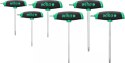 ZES. KLUCZY TRZPIEN. COMFORTGRIP Z RĘKOJEŚCIĄ T, TORX 6SZT WIHA