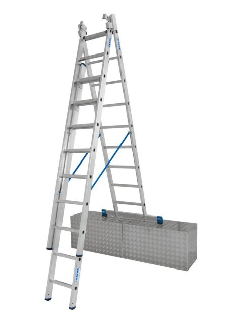 DRABINA ALUMINIOWA 3-ELEMENTOWA STABILO 3*9 SZCZEBLI KRAUSE DRABINA ALUMINIOWA 3-ELEMENTOWA STABILO 3*9 SZCZEBLI KRAUSE