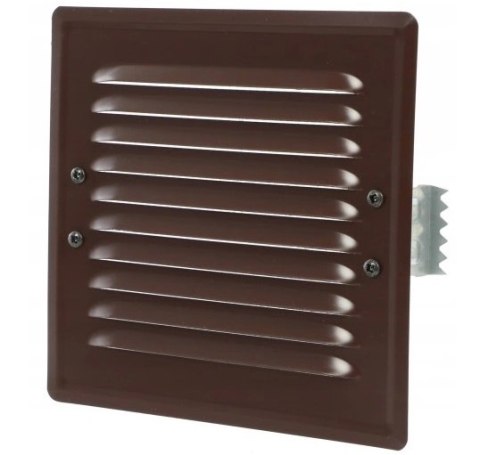 KRATKA METALOWA SKOŚNA Z UCHWTAMI Z SIATKĄ 14*14CM BRĄZ AIR ROXY