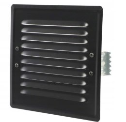 KRATKA METALOWA SKOŚNA Z UCHWTAMI Z SIATKĄ 14*14CM CZARNY AIR ROXY