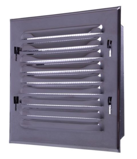 KRATKA NIERDZEWNA SKOŚNA W RAMCE Z SIATKĄ 14*14CM AIR ROXY KRATKA NIERDZEWNA SKOŚNA W RAMCE Z SIATKĄ 14*14CM AIR ROXY