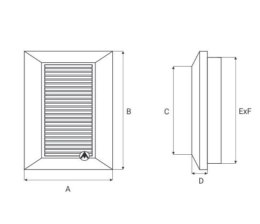 KRATKA WENTYLACYJNA DUO SMART 135 FI 125 DOSPEL
