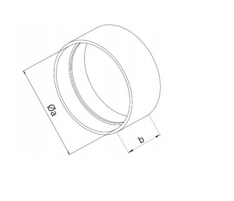ŁĄCZNIK KANAŁU OKRĄGŁEGO 125MM AIR ROXY