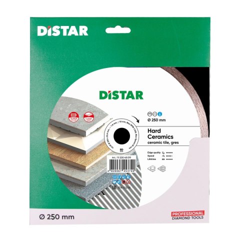 TARCZA DIAMENTOWA HARD CERAMICS 250*1.6*25.4MM DISTAR TARCZA DIAMENTOWA HARD CERAMICS 250*1.6*25.4MM DISTAR