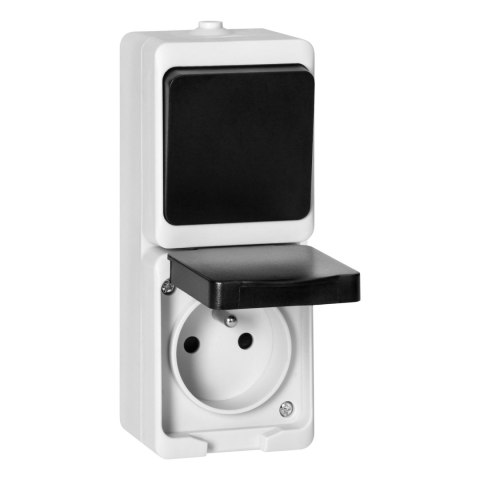 ŁĄCZNIK + GNIAZDO 2P+Z AQUATIC MINI IP54 ORNO