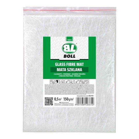 MATA SZKLANA BOLL 0.5M2 150G/M2 BOLL MATA SZKLANA BOLL 0.5M2 150G/M2 BOLL