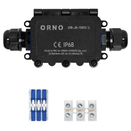 PUSZKA N/T IP68, 0.5-6.0MM2, 2 DŁAWICE M20 ORNO