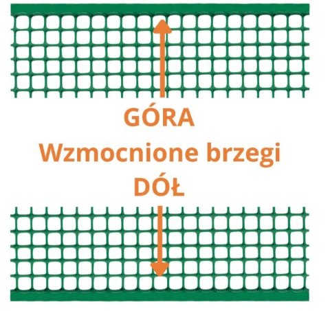SIATKA PVC QUADRA 20 ZIELONA 1.0M*10MB OCZKO 20MM UN