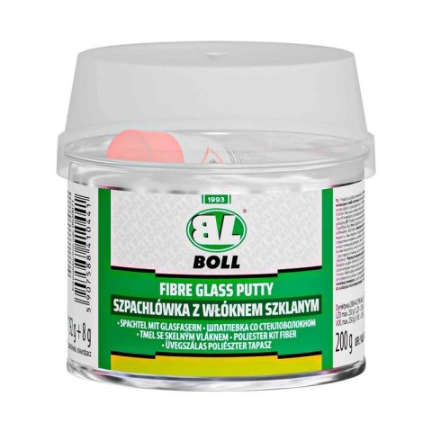SZPACHLÓWKA Z WŁÓKNEM SZKLANYM BOLL 200G + UTWARDZACZ 8G. BOLL SZPACHLÓWKA Z WŁÓKNEM SZKLANYM BOLL 200G + UTWARDZACZ 8G. BOLL