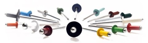 NIT ZRYWALNY ALUMINIOWO-STALOWY 4.0*8MM RAL 9010 NIT ZRYWALNY ALUMINIOWO-STALOWY 4.0*8MM RAL 9010