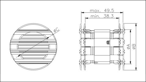 ROZETY DRZWIOWE RD 40 BIAŁE ROZETY DRZWIOWE RD 40 BIAŁE