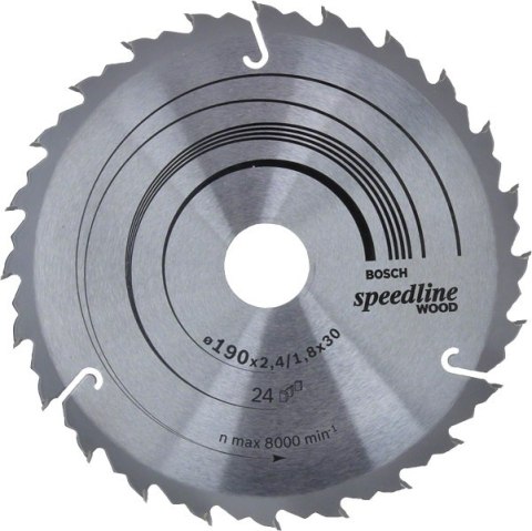 PIŁA TARCZOWA H SPEEDLINE 190*2,6*30Z24 PIŁA TARCZOWA H SPEEDLINE 190*2,6*30Z24
