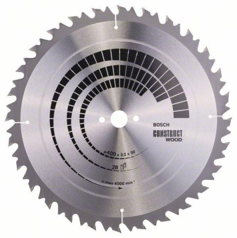 PIŁA TARCZOWA T CONSTRUCT WOOD 400*3,5*30/28 BOSCH PIŁA TARCZOWA T CONSTRUCT WOOD 400*3,5*30/28 BOSCH