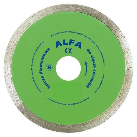 TARCZA DIAMENTOWA GŁADKA DO GLAZURY ALFA 300MM IN CORPORE